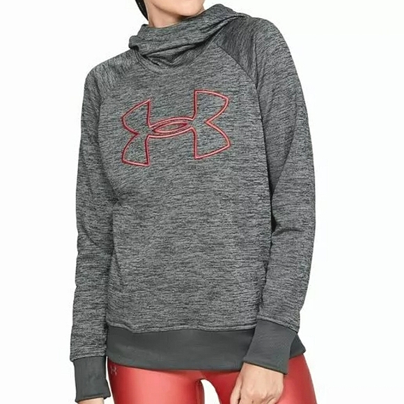 Under Armour Tops - Under Armour Woman's Logo hoodie small Grey